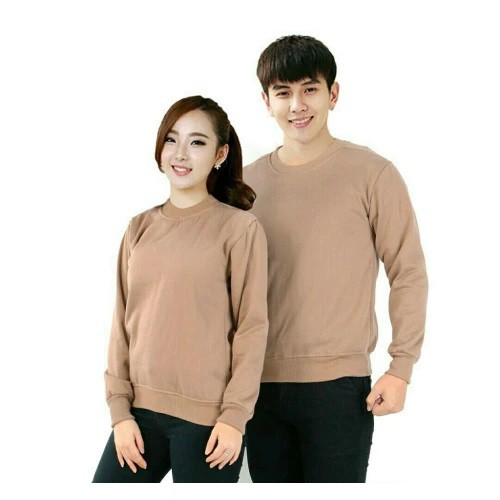 Basic Sweater Polos | Sweater Hoodie Unisex Pria &amp; Wanita | Dhea Fashion