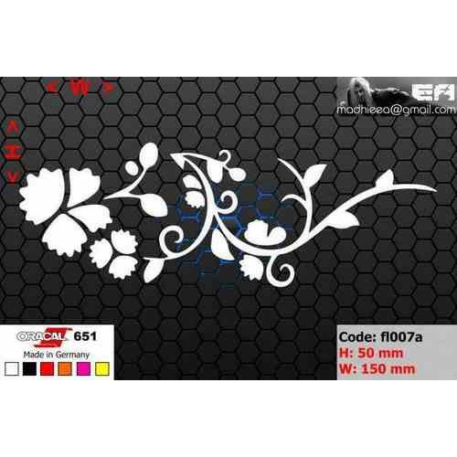 ea cutting sticker / decal    Code: fl007a    ( flower / bunga )