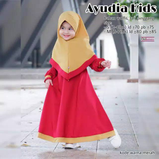 Ayudia kids / gamis anak / set gamis
