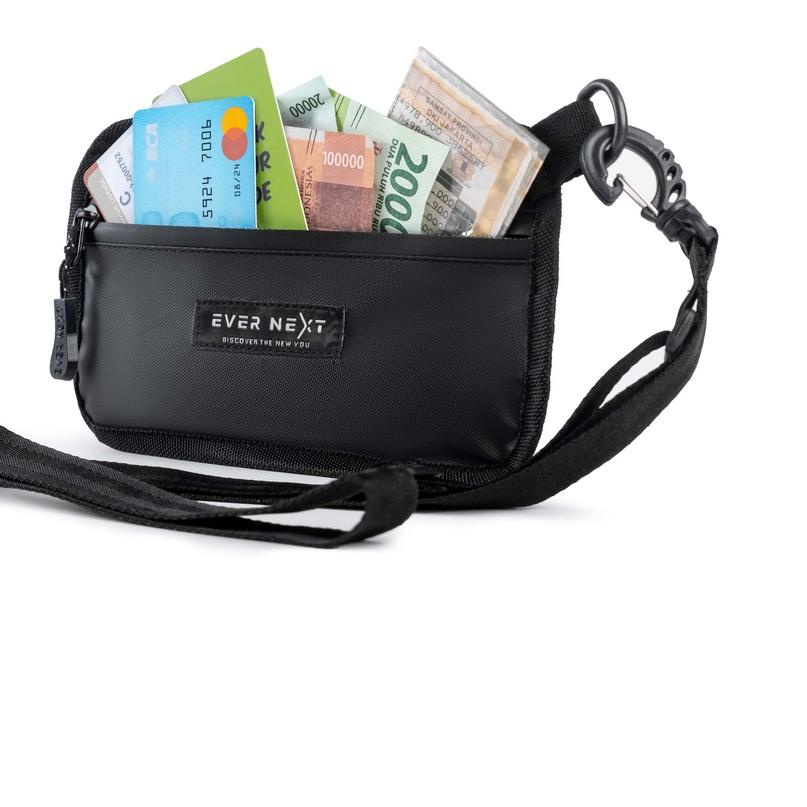 Sling Pouch Phone Tas Tempat Dompet Pelindung HP Handphone Hand Phone 6.5 inch Bening Transparan Tem