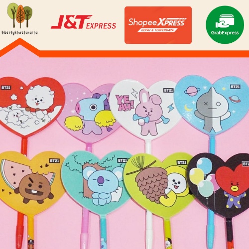 

Pulpen Pen Pena Gel Kipas Tangan BT21 Termurah Alat Tulis Kantor Sekolah Stationary Kado Ulang Tahun READY COD