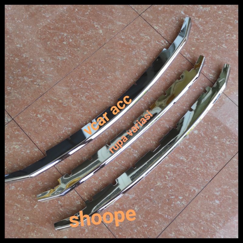 List lis grille grill bumper DEPAN TOYOTA grand new AVANZA / xenia 2019 2020 2021 crome chrome tempel