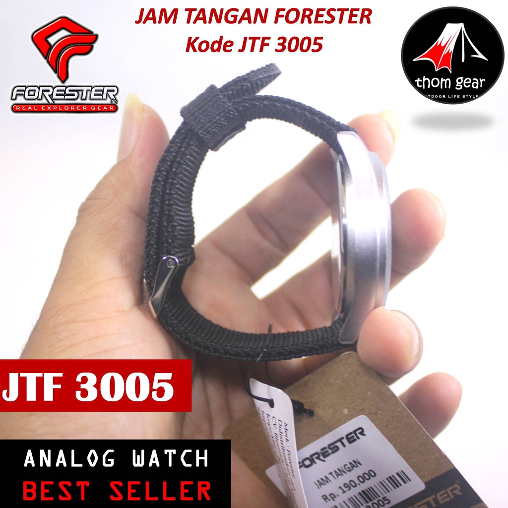 Forester Jtf 3005 Jam Tangan Pria Origial Forester Analog Adventure Sport Outdoor Waterproof Water Resistant Anti Air Pria Cowok Original Ori Terbaru 2022 Free Canvas Strap Cadangan Batre Box Kayu Thomgear Bangakalan Palangkaraya Pare Pare Kebomas