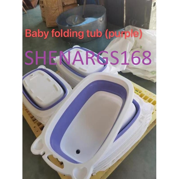 NEW!!!!baby folding bathtub - Bak Mandi Bayi Lipat Portable Bathtub Anak Peralatan Bayi