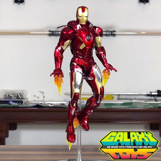 BEST SELLER ZD TOYS 1/10 IRON MAN MK7 MARVEL AVENGERS IRON MAN MARK 7 HAPPY SHOPING