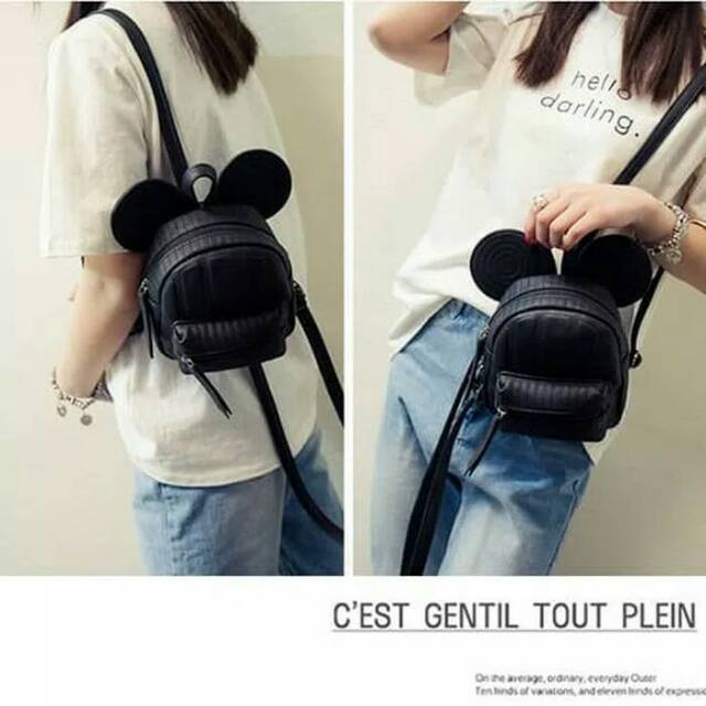 Tas Ransel Wanita Kulit Mini | Tas Wanita Mini Backpack import
