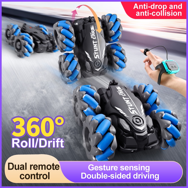 Gesture Stunt Drift 360 Derajat Mobil RC remote sensor jam tangan