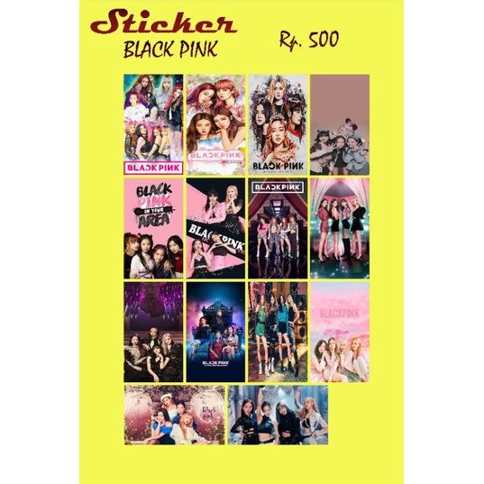 

14 STICKER GAMBAR BLACKPINK KEREN MURAH