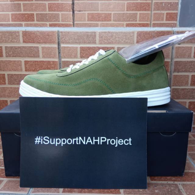 Sepatu NAH Project SN-05 Revived Suede Olive GRATIS KAOS KAKI 