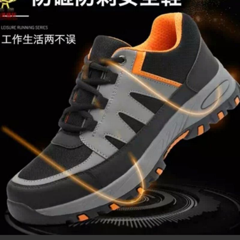 sepatu safety sporty 82 ujung besi import pria wanita