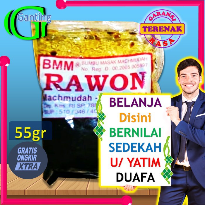 

Bmm Bumbu Rawon Mahmudah Machmudah( 55Gr 250Gr) Garansi Paling Enak Halus Instan Siap Pakai