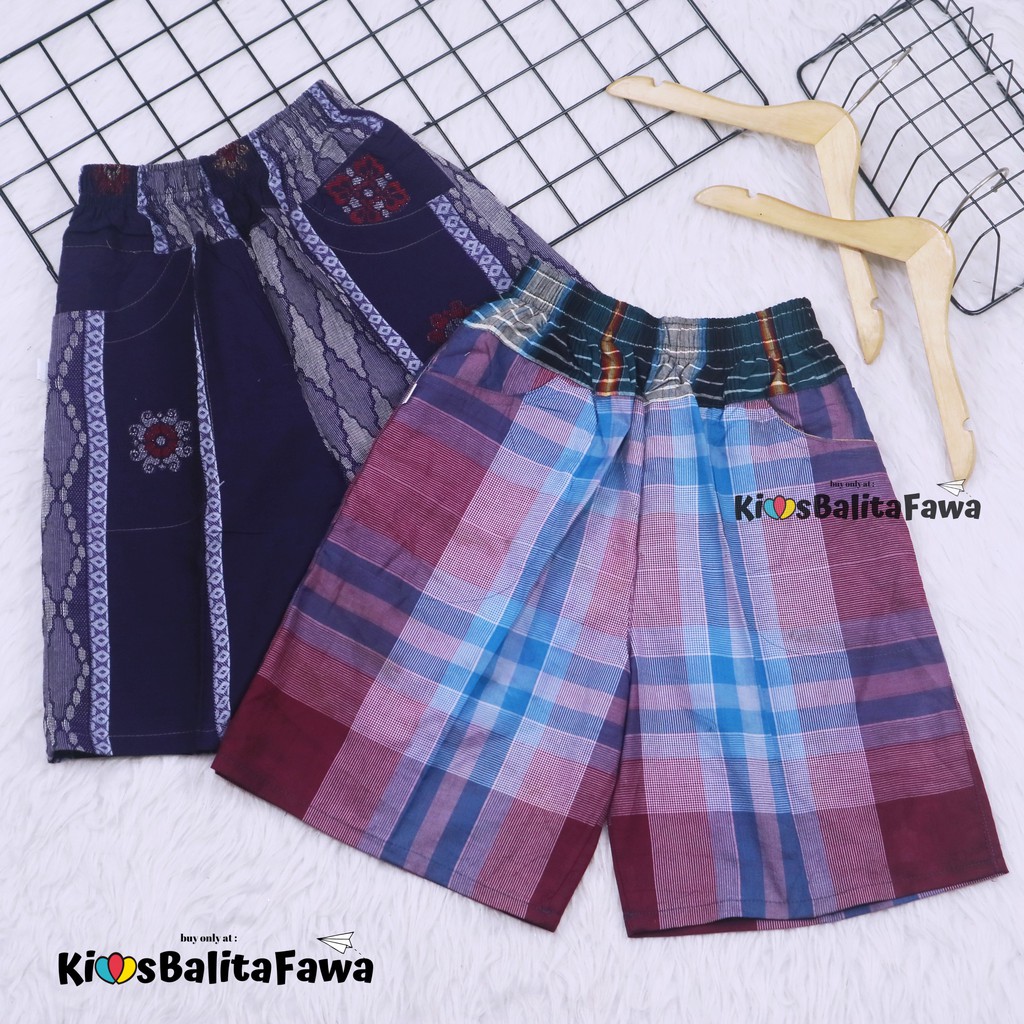 Celana Hawai Square Uk. 7-10 Tahun / Celana Boxer Harian Murah Anak Tanggung Adem Bawahan Pants Kids