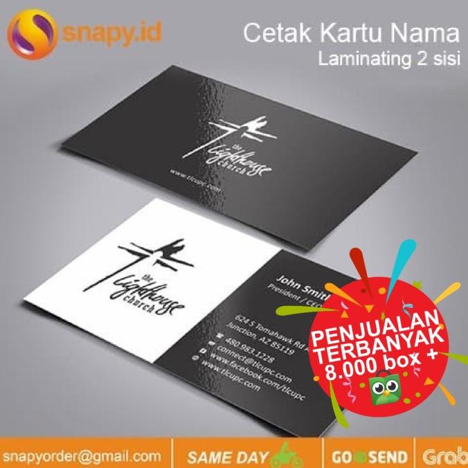 

Kartu Nama 2 Sisi Dengan Laminating