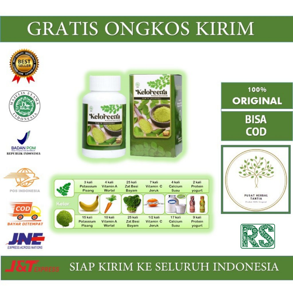 Keloreena Ekstrak Daun Kelor ASLI Obat Herbal Asam Lambung Naik,Nyeri Ulu hati,Magh Kronis-5