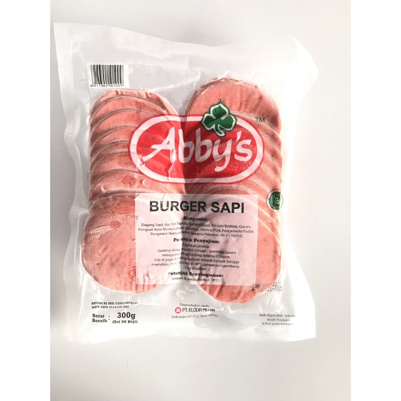 Burger Daging Sapi Abbys - Beef Patties