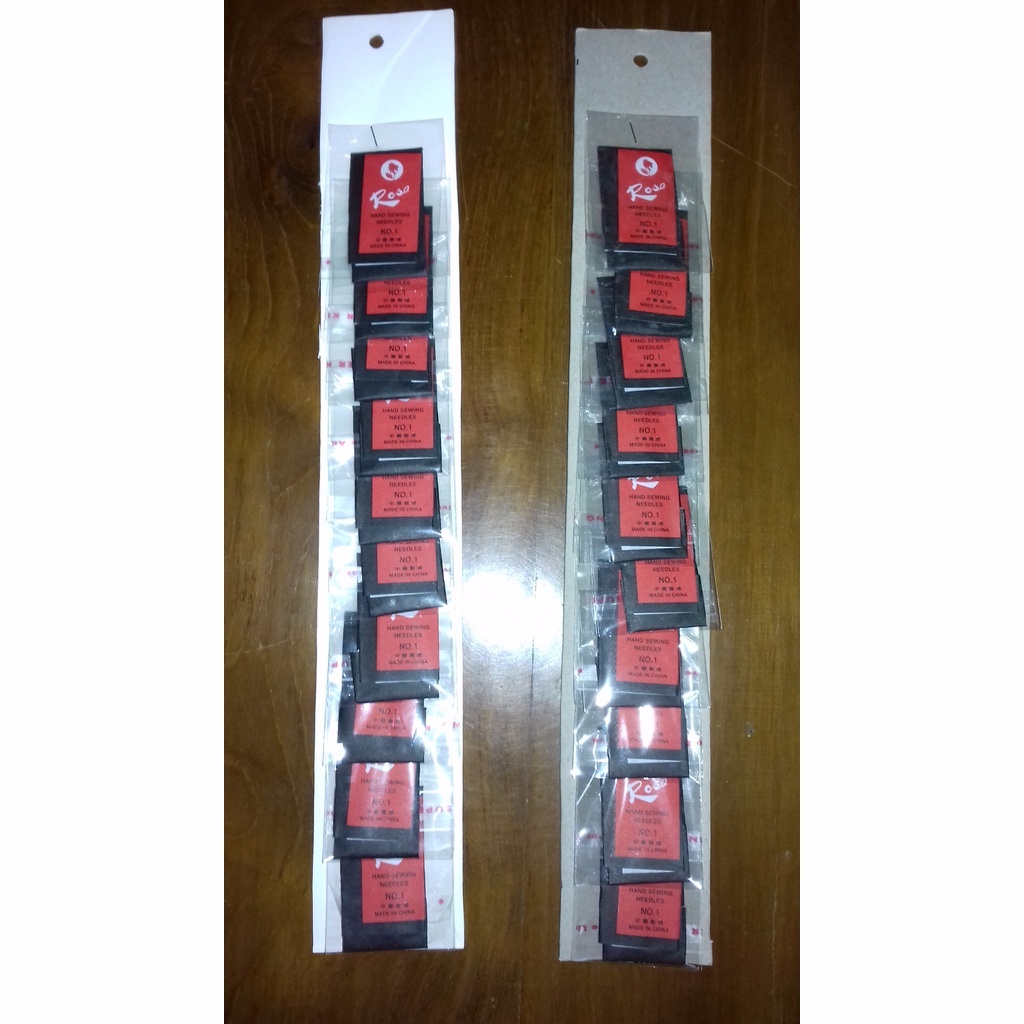 [1 rtg] jarum jahit tangan manual rose No.1 renteng isi 10 bungkus/hand sewing needles