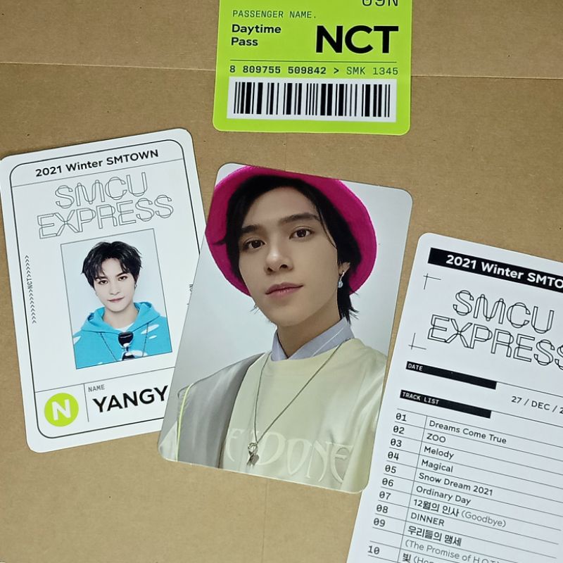 Passcard Yangyang NCT Daytime Pass SMCU Express Album - TAGS 127 DREAM 2020 2021 WayV JAEHYUN JAEMIN