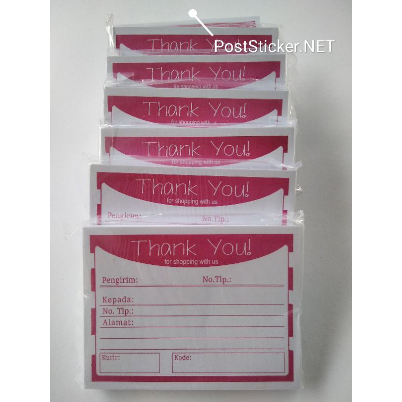 

Label Alamat Pengiriman all Olshop corak Merah