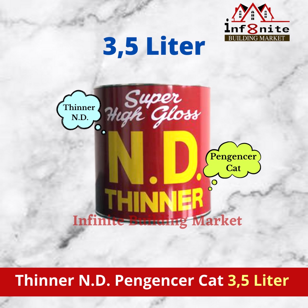 Thiner Thinner Tiner ND 3,5 Liter Pengencer Cat Besi Kayu Duco