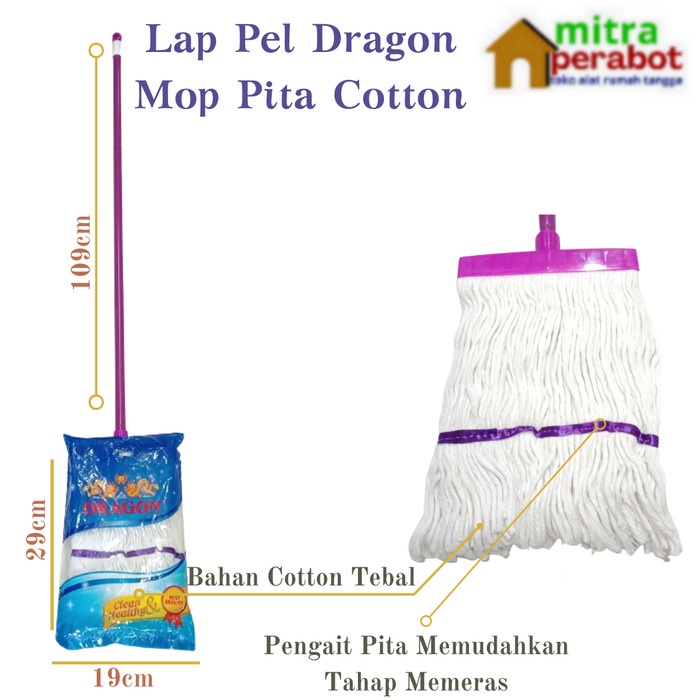 sale Lap Pel Lantai Mop Pita Dragon Pel Gagang Lantai Dragon Berkualitas