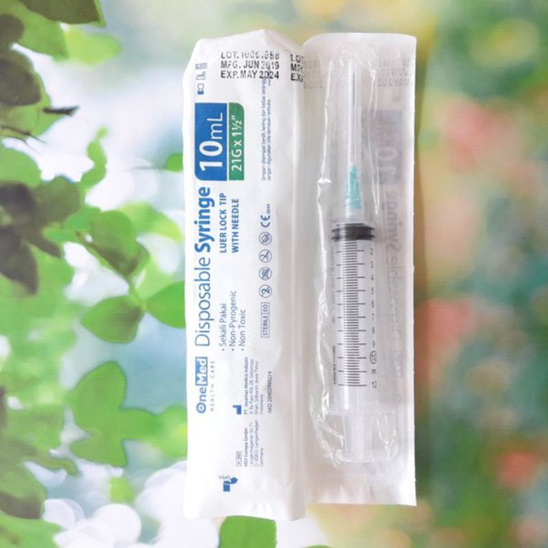 Suntikan takar alat ukur nutrisi AB MIX hidroponik 10ml Suntikan ONEMED 10ml Spuit Disposable Syringe