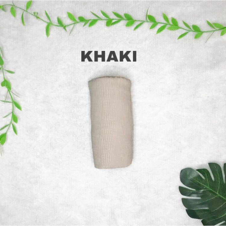 PHASMINA PLISKET LIDI DUYUNG  {90 X 180} AZARA-KHAKI