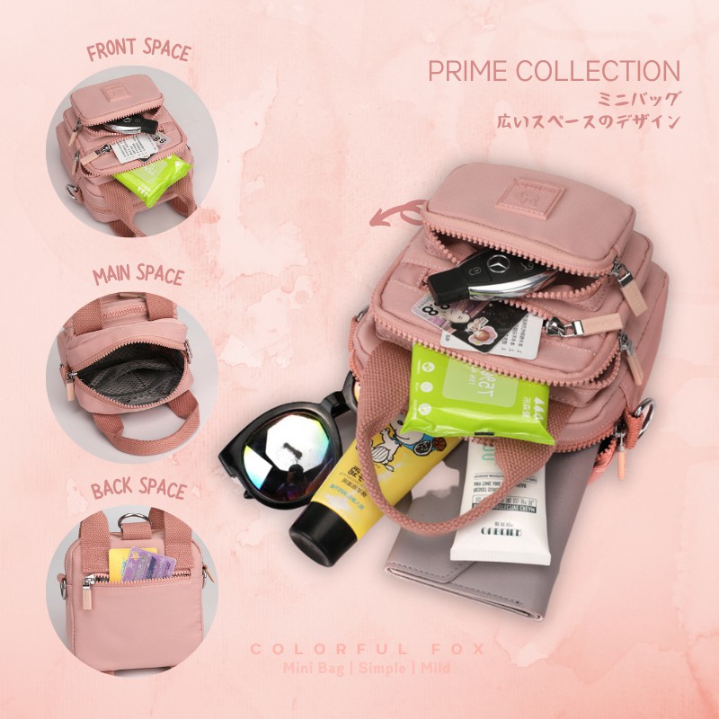 Tas Selempang Wanita COLORFUL FOX 0461 Sling Bag Tas Ransel Wanita Hand Bag Wanita WATCHKITE WKOS