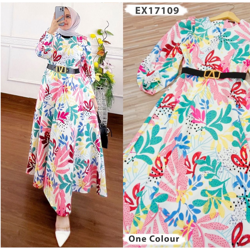 midi dress scuba premium/midi dress muslim/ midi dress korea