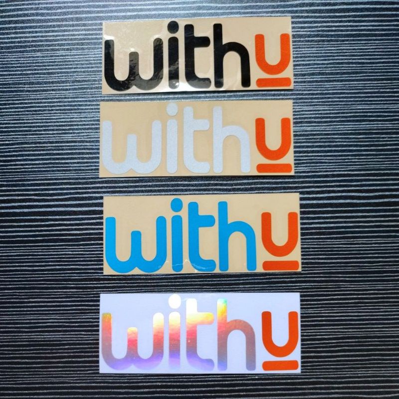 Sticker withu cutting