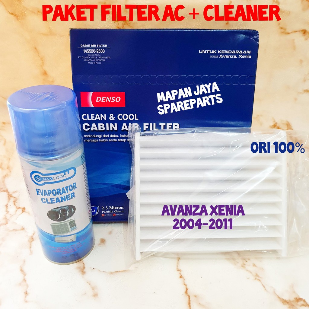 PAKET FILTER AC &amp; CLEANER - AVANZA / XENIA (2004-2011)