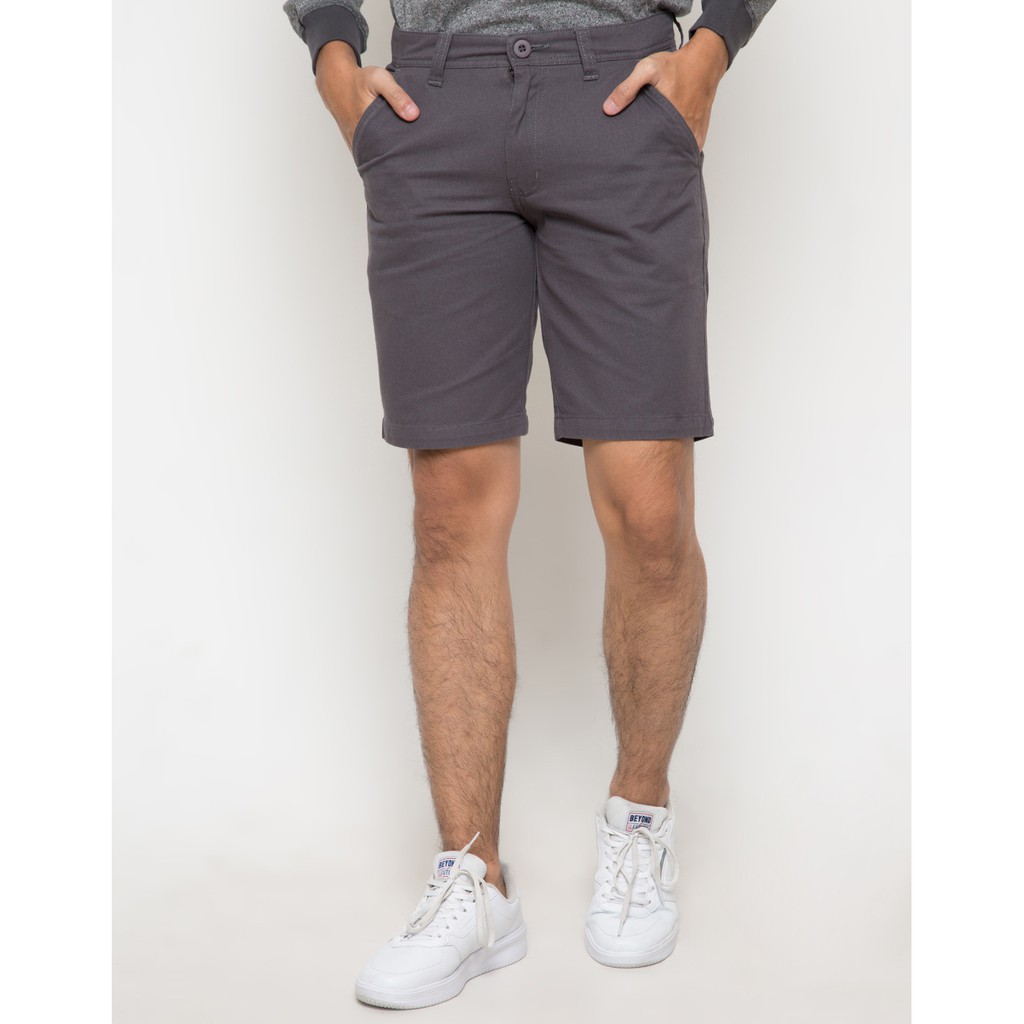 Matahari Details Short Pants Basic Twill Charcoal Matahari Details Short Pants Basic Twill Charcoal