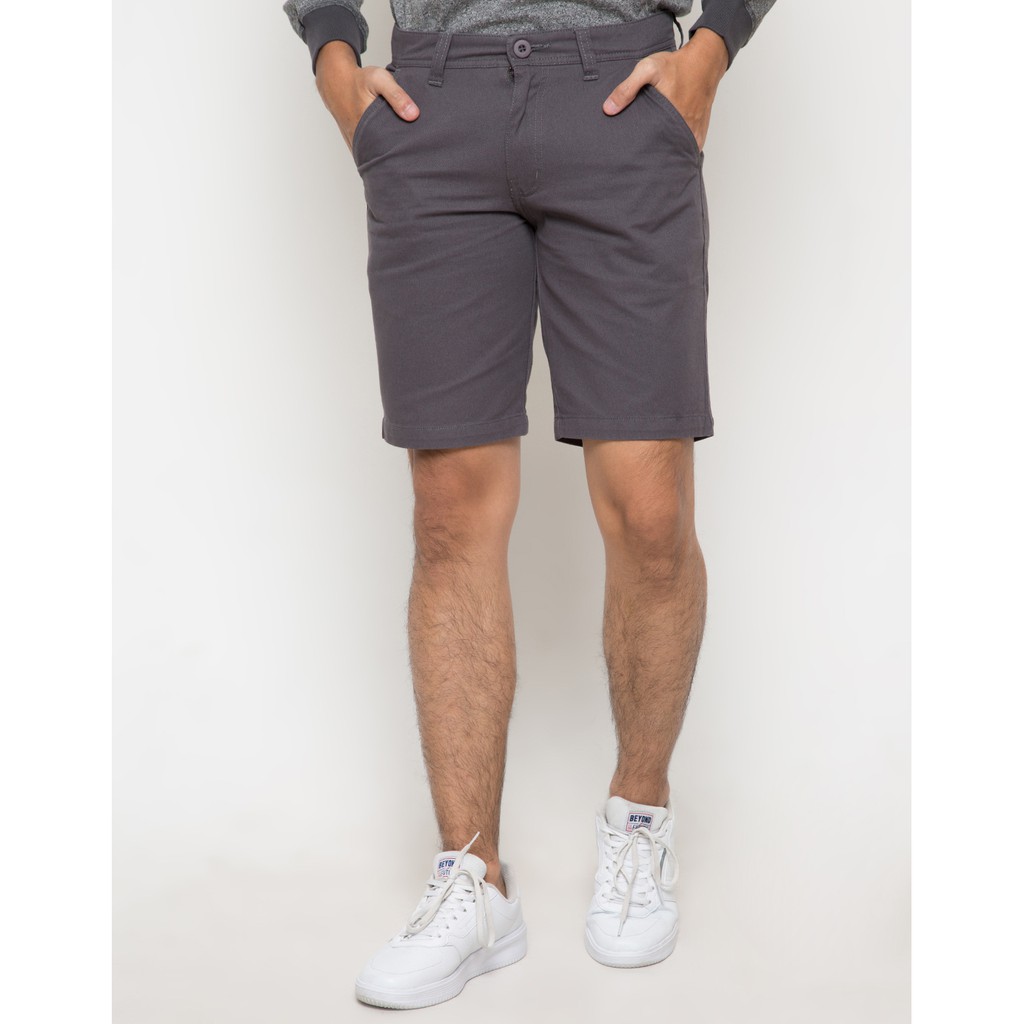  Matahari  Details  Short Pants Basic Twill Charcoal 