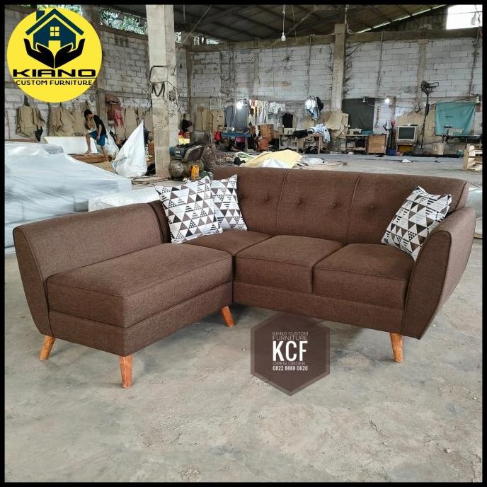 Sofa L Minimalis / Sofa L Retro / Sofa Sudut/ Sofa L Shape /Sofa Kecil Barnwillow