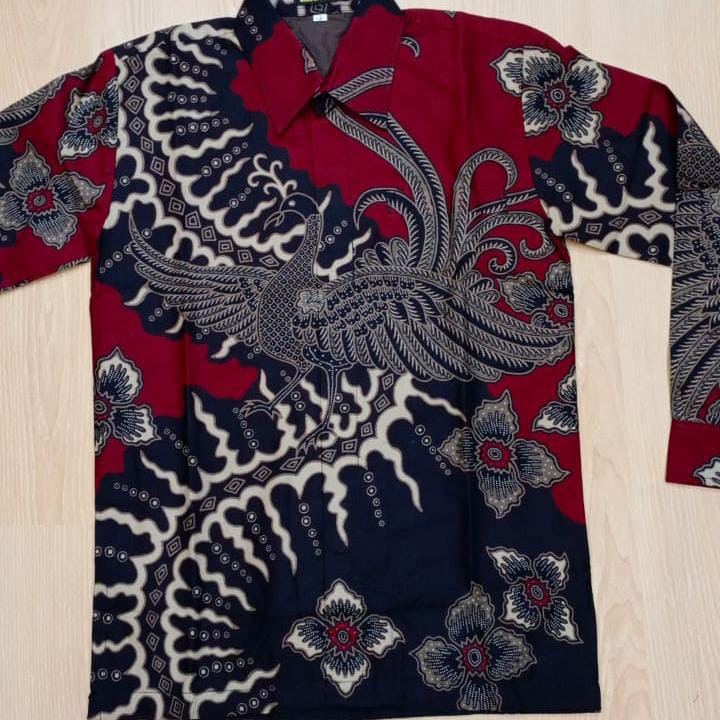 Kemeja Batik Prabu Bahan Katun Baturaden Reguler Fit A509
