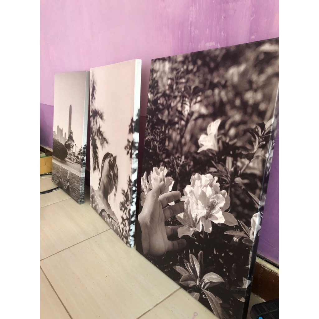 (40X60) CETAK FOTO + FRAME 24R - KANVAS / CANVAS - MDF - PICTBOX - HIASAN DINDING WALL DECOR ART PAJ