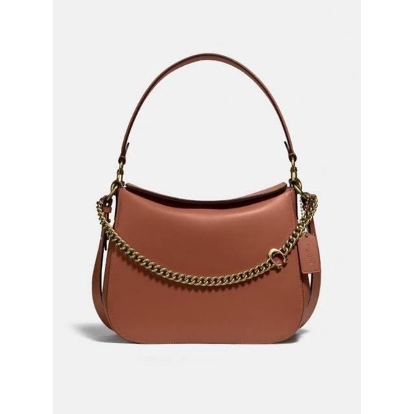 Tas Coach Chain Brown New Original