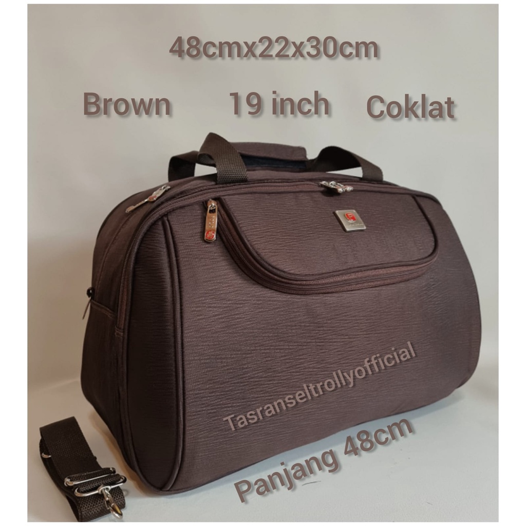 Tas Pakaian Travel Bag Polo Interclub 48cmx22x30 medium size original