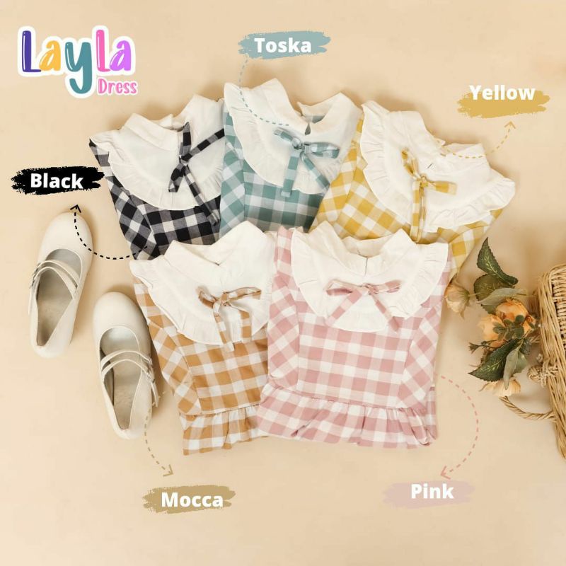 (RESTOK) Gamis Anak Dress AMELA LAYLA by UMMA DAILY