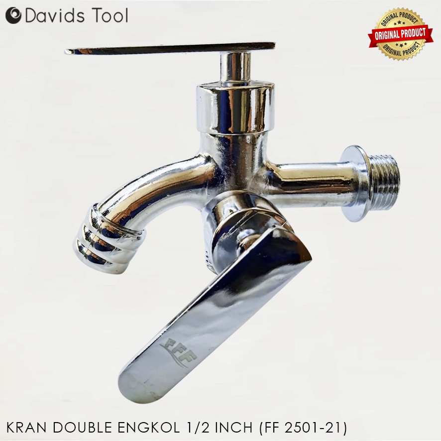 Kran Double Keran Air Cabang Shower Stainless Stenlis FFF 2501-21