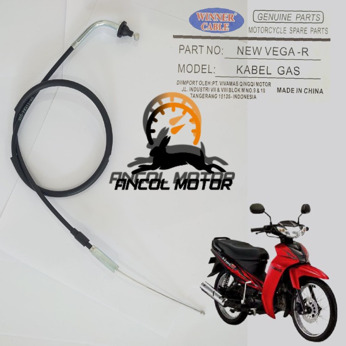 Kabel Gas Motor Bebek Yamaha Vega R New Throttle Cable Body - Vega R New, Winner