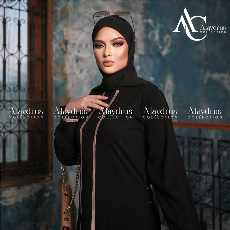 New Abaya Gamis Maxi Dress Arab Saudi Bordir Zephy Turki Umroh Dubai Turkey India Wanita Hitamjo 408