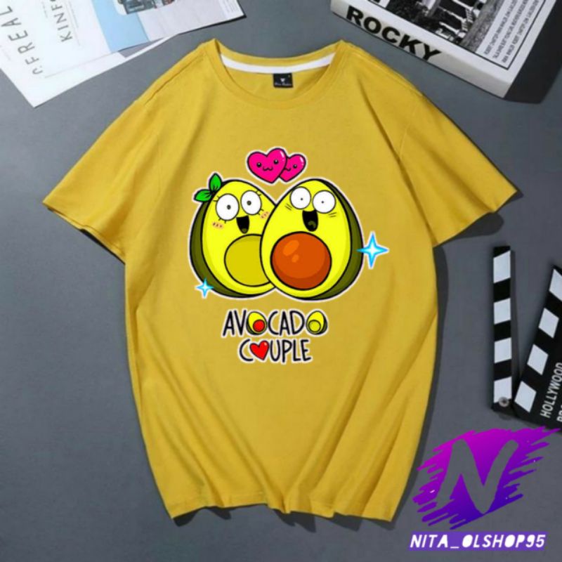 baju avocado kaos anak kartun avocado animasi