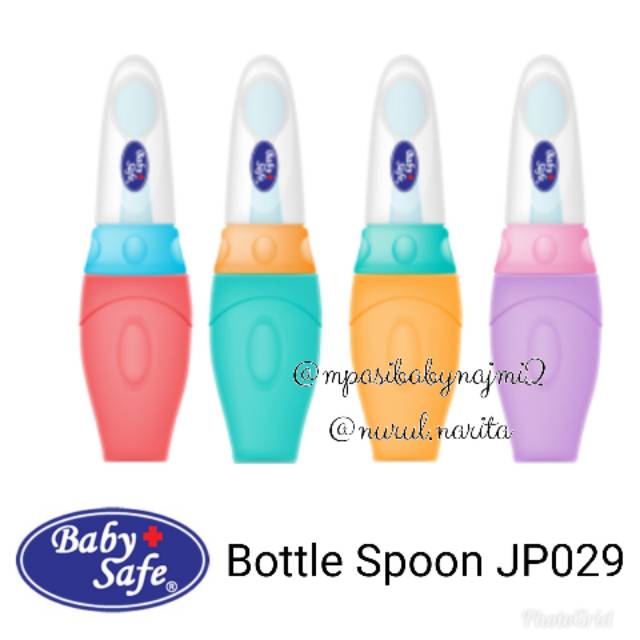 Botol Sendok Baby Safe Spoon Bottle Soft Squeeze JP029 untuk MPASi