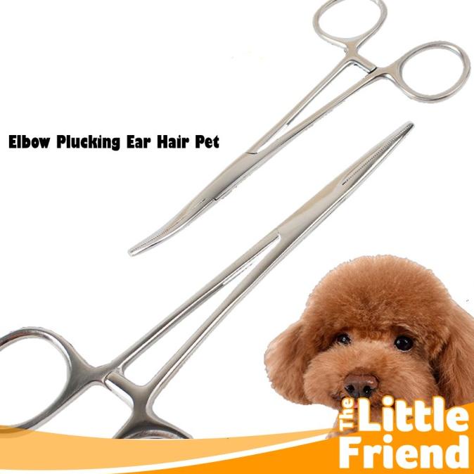 Gunting Pembersih Pencabut Bulu Telinga Anjing Kucing Bahan Stainless