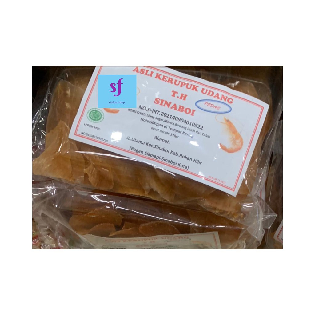 

Asli Kerupuk Udang T.H Sinaboi Pedas 270gr - Kerupuk Udang Bagan Siapiapi-local