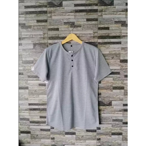 KAOS BAJU OBLONG PRIA COWOK SLIMFIT LENGAN PENDEK KLEP KANCING POLOSAN