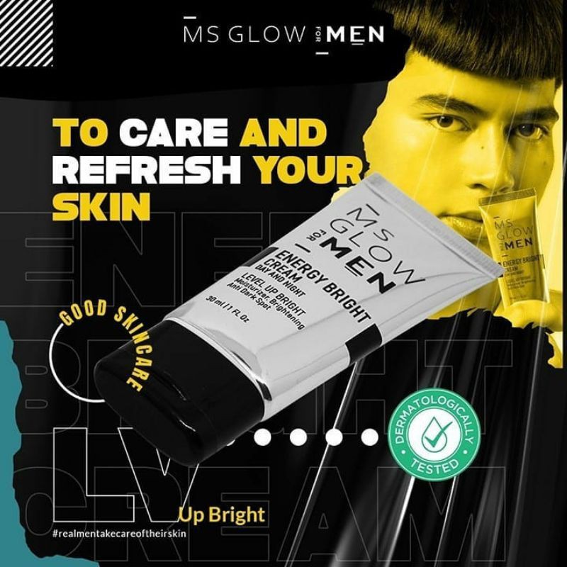 MS GLOW FOR MEN (1 produk Bright Cream)