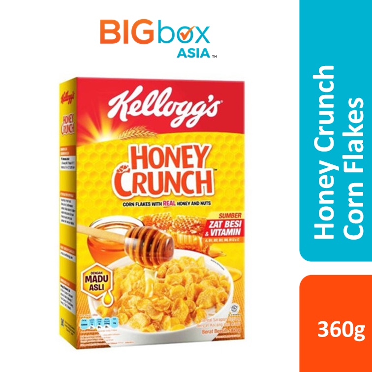 Kelloggs Cereal Sereal Honey Crunch Corn Flakes 360g pgmall