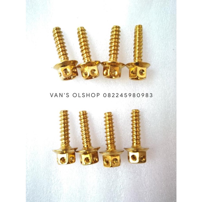Baut Probolt Gold Untuk Baut Cover Filter Vario 125, 150 & Pcx Cbu