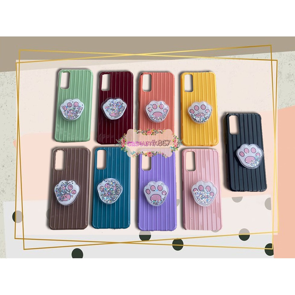 softcase popsocket glitter Oppo A5 A9 2020 A7 F9 A5s A31 A52 A92 A53 A83 F1s F11 CS561